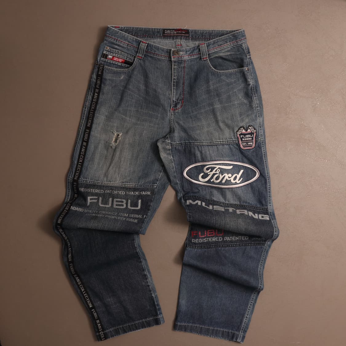 90's 후부 올드스쿨 데님팬츠 A1824 상품이미지2