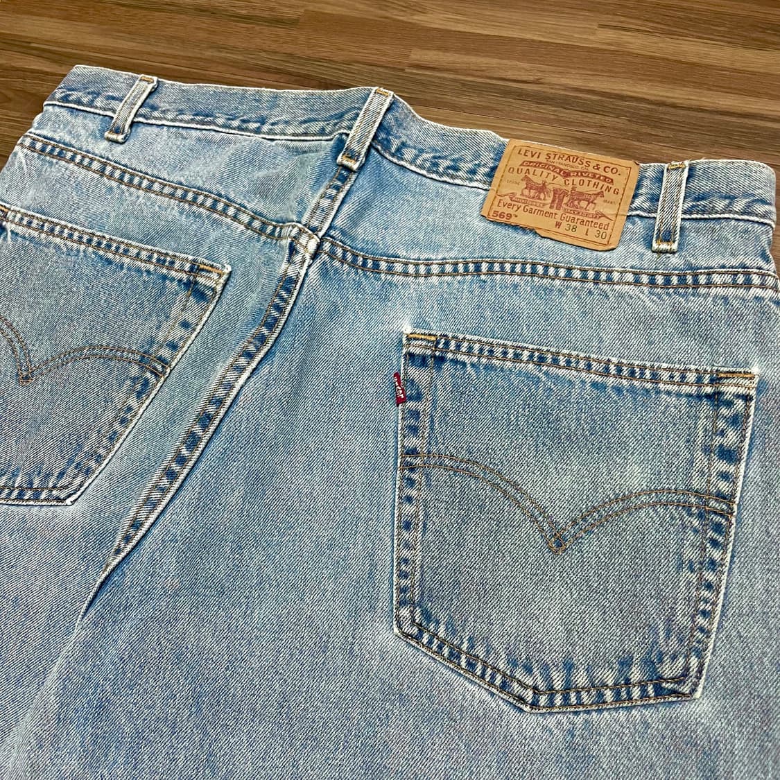 미제 00s 리바이스 569 빈티지 루즈 스트레이트 핏 연청 청바지 상품이미지3