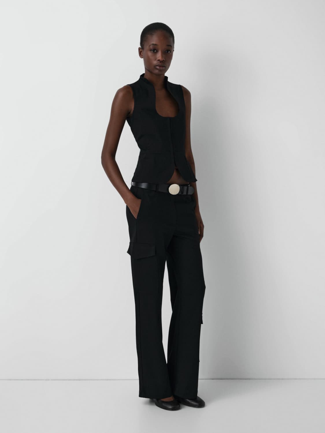 [S/M,M/L]기마구아스 Buckle 벨트/블랙 상품이미지3