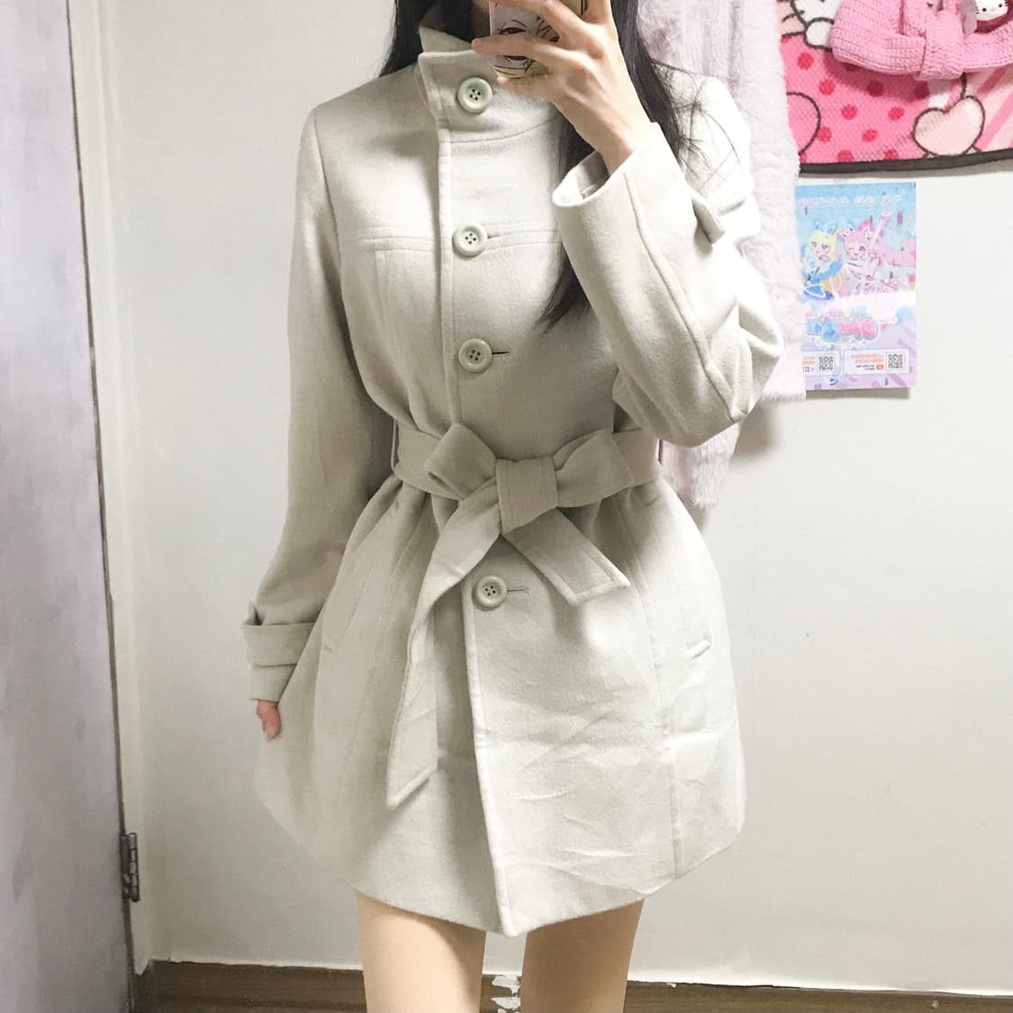 빈티지 라떼 코트 히메갸루 로걀 모리걸 공겜여주 달천깔 이시하라사토미 상품이미지1