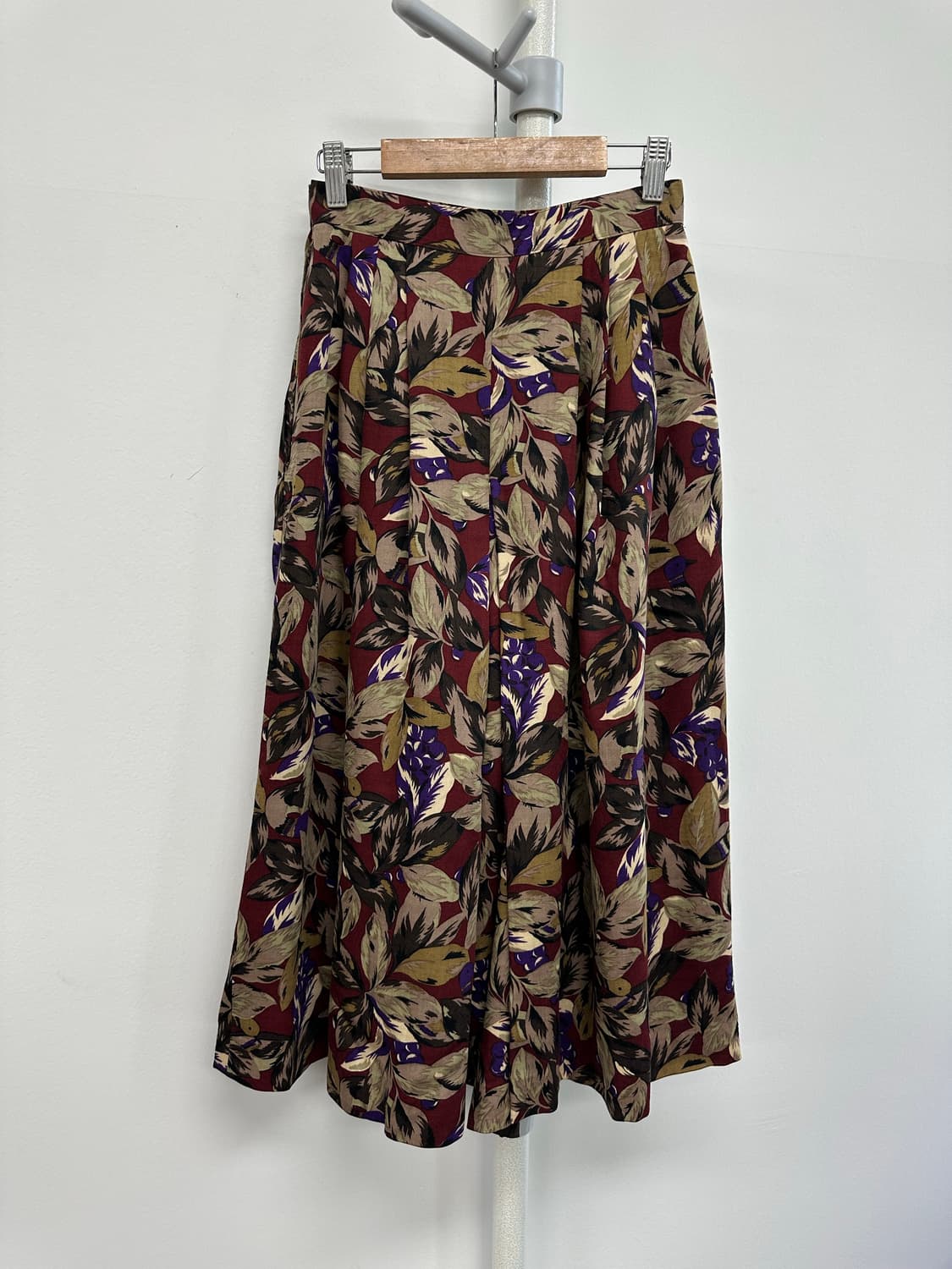 닥스 80s 플라워 플리츠 와이드 팬츠 상품이미지6