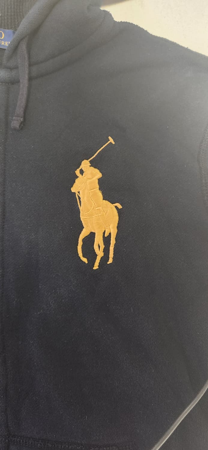 폴로 빅포니 후드집업 블랙 상품이미지2