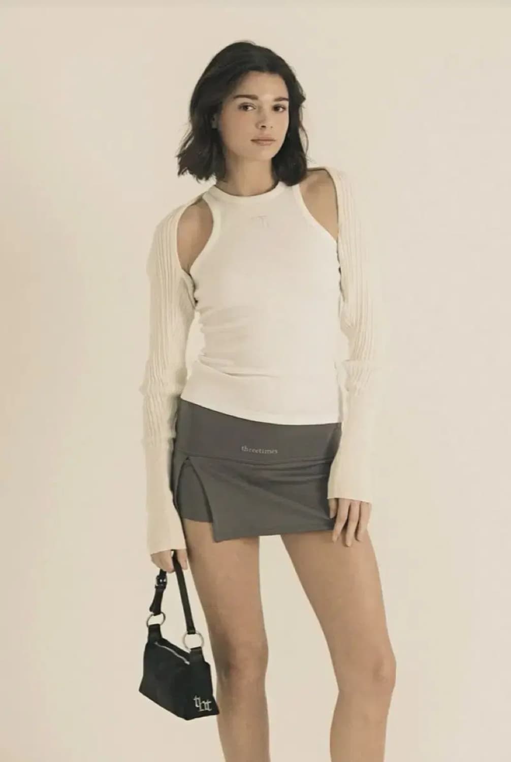 쓰리타임즈 Threetimes Jewel Tank Top Long 상품이미지2