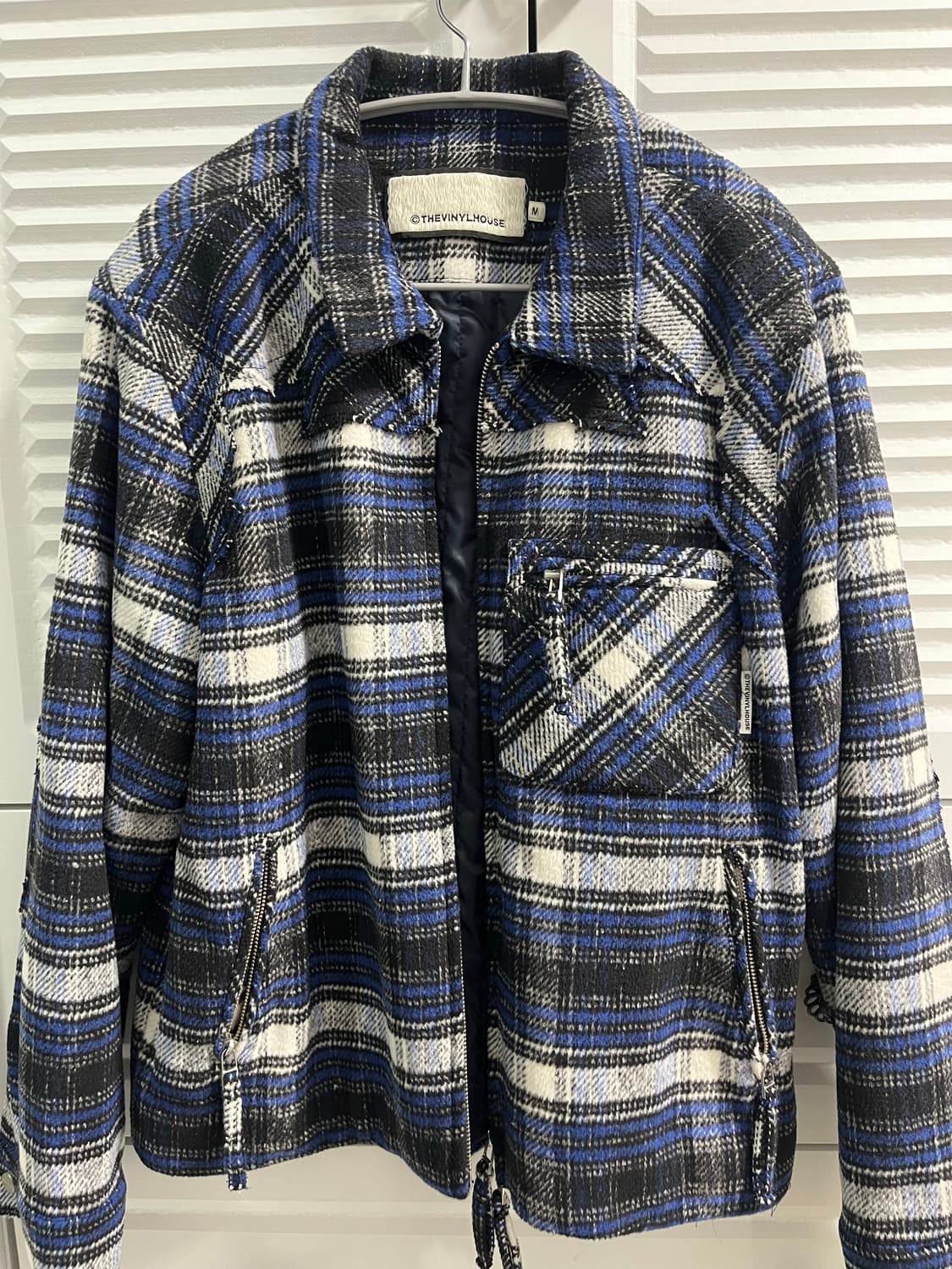 더바이닐하우스 플란넬 자켓 블루 상품이미지4