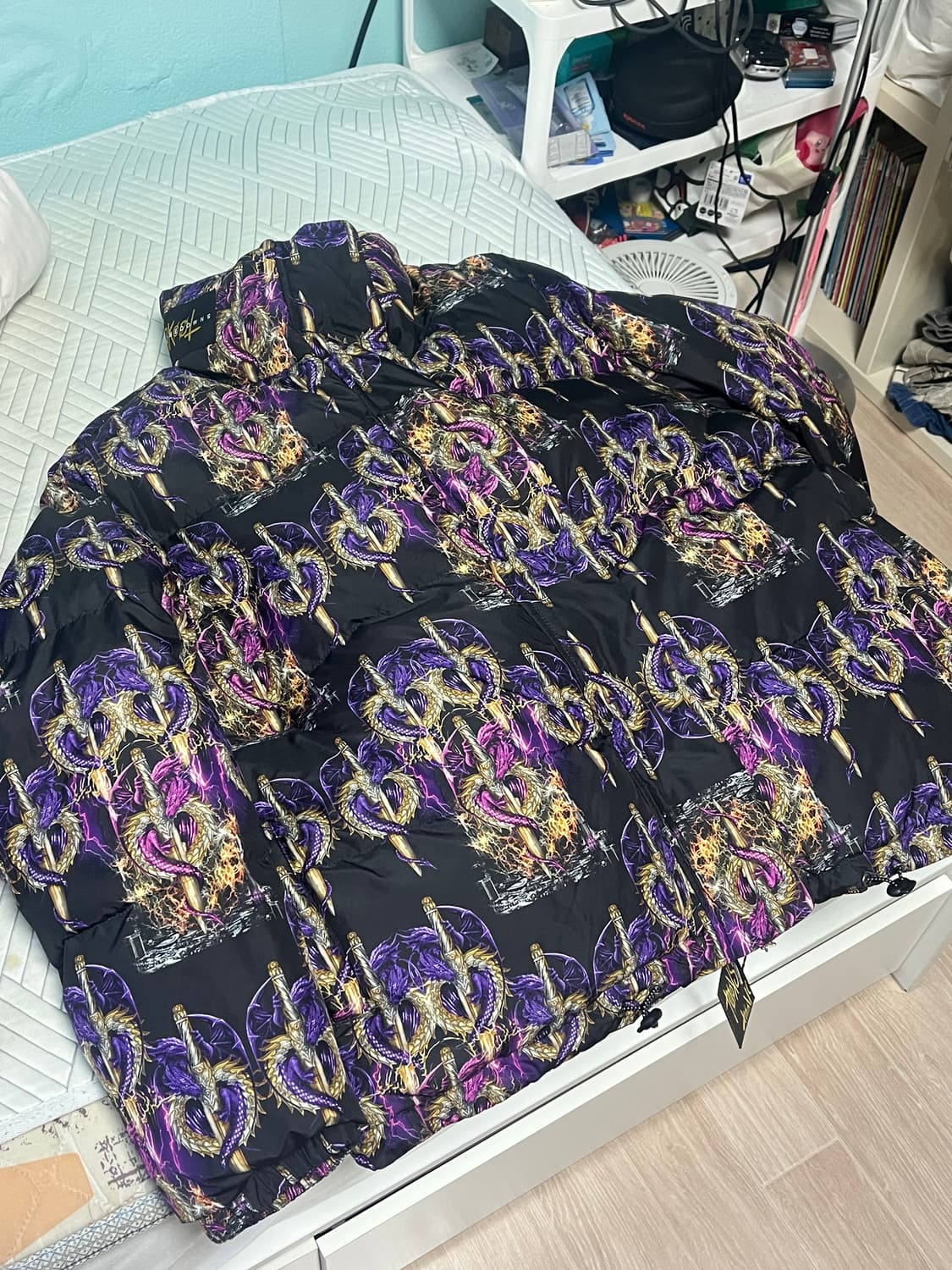 새상품 택o) 스쿠읏 패딩 자켓 M-L 푸퍼 자켓 데드스탁 skoot 상품이미지1