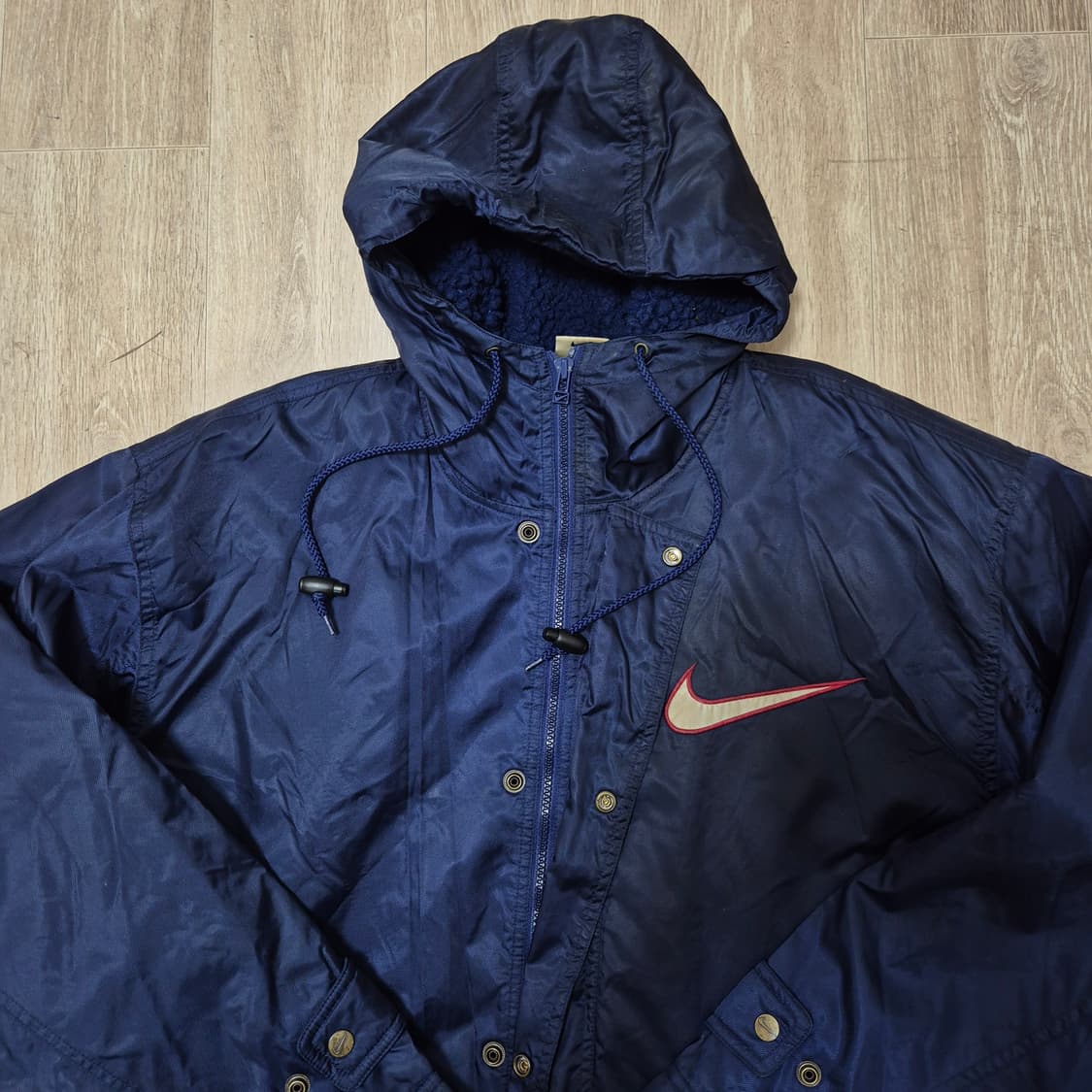 나이키 90s 올드스쿨 빅로고 돕바 롱패딩 L(100) 상품이미지2