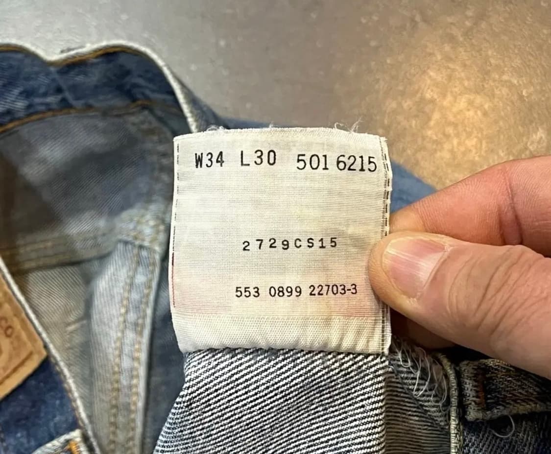 90년대 리바이스 501(미국제) 상품이미지6