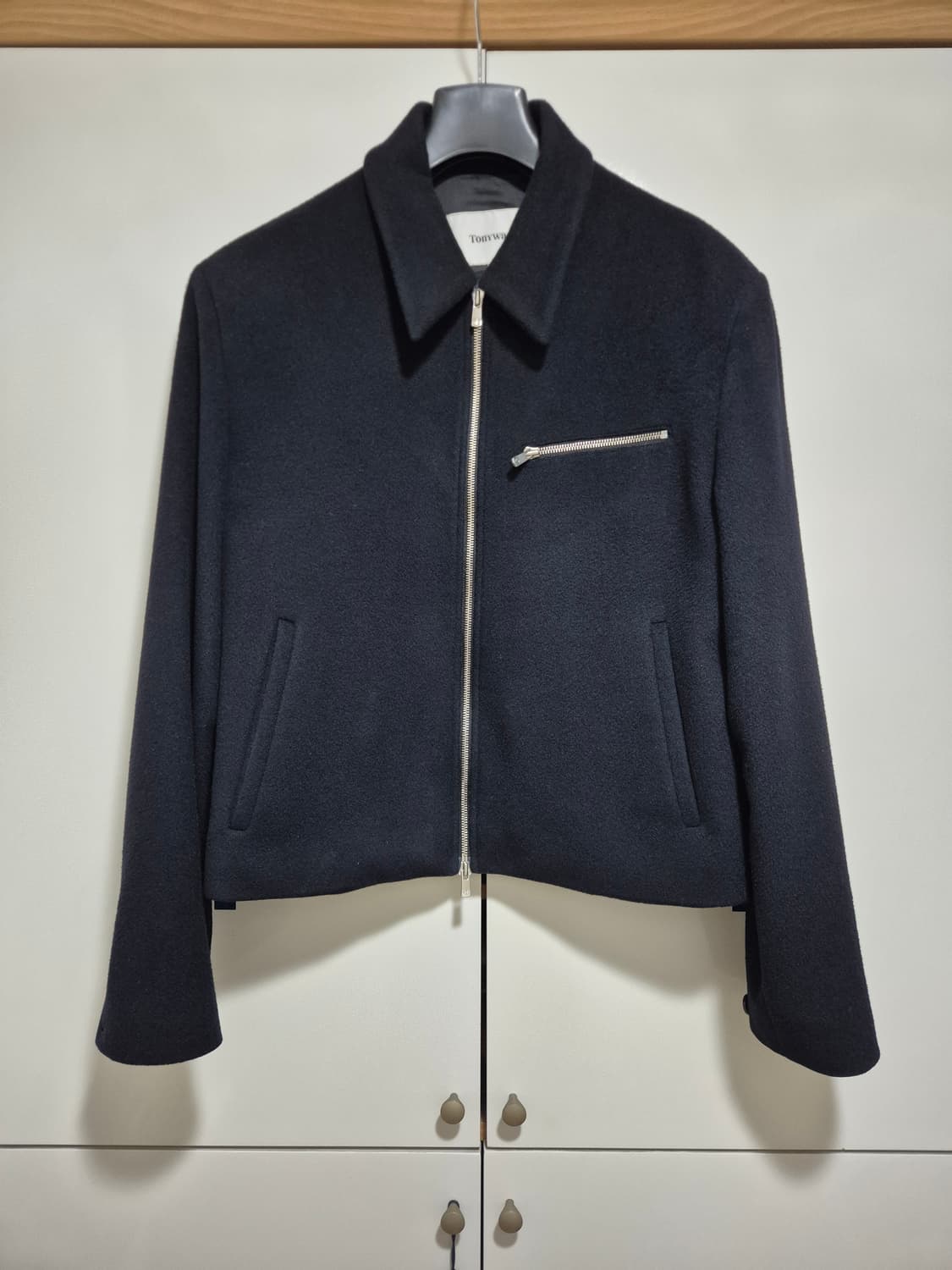 캐시미어 체스트 집 베를린 자켓 다크네이비 XL 상품이미지2