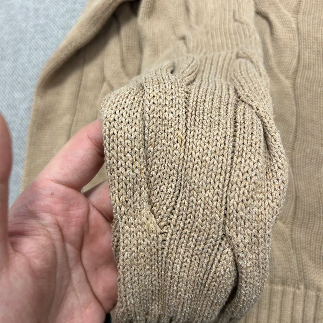 폴로 롤넥 우먼스 케이블 니트(S) 상품이미지6