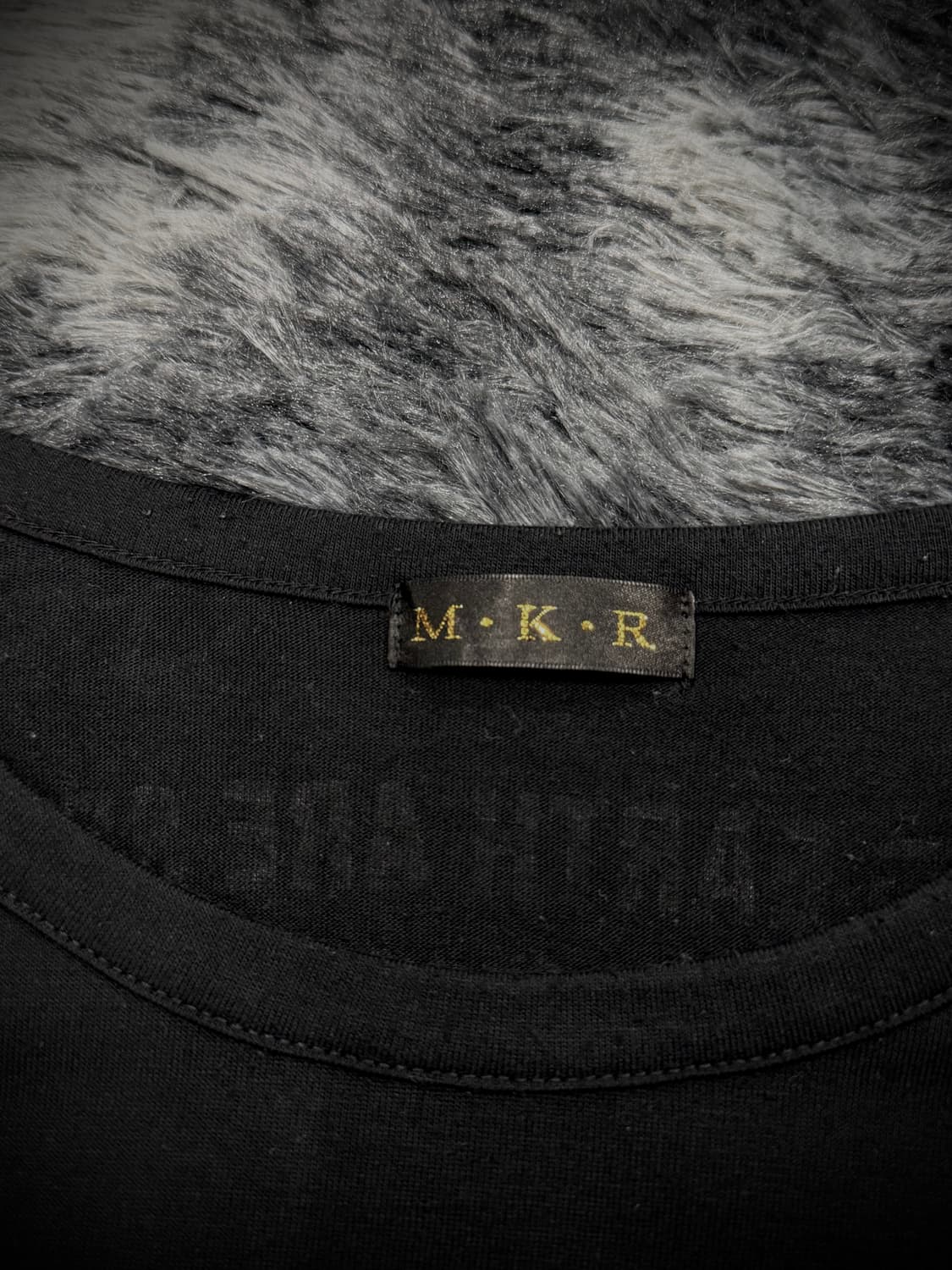 M.K.R 거미줄 스컬 그래픽 날개 백프린팅 레터링 반팔 티셔츠 상품이미지9