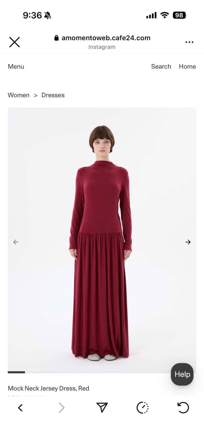 아모멘토 모크넥 드레스 새상품 상품이미지1