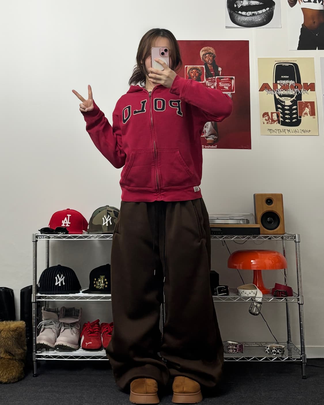 폴로 아플리케 로고 후드집업 상품이미지4