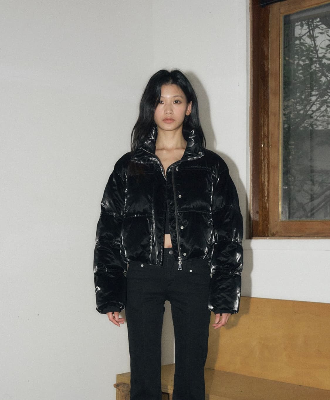 헬레네파리스 벨벳티 크롭 웰론 푸퍼 상품이미지3