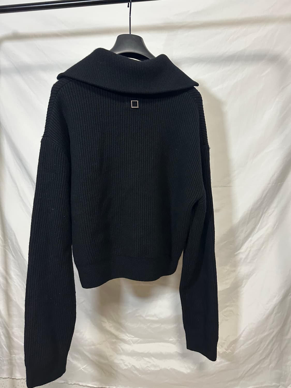 우영미 크롭 하프집업 니트 (46) 상품이미지2