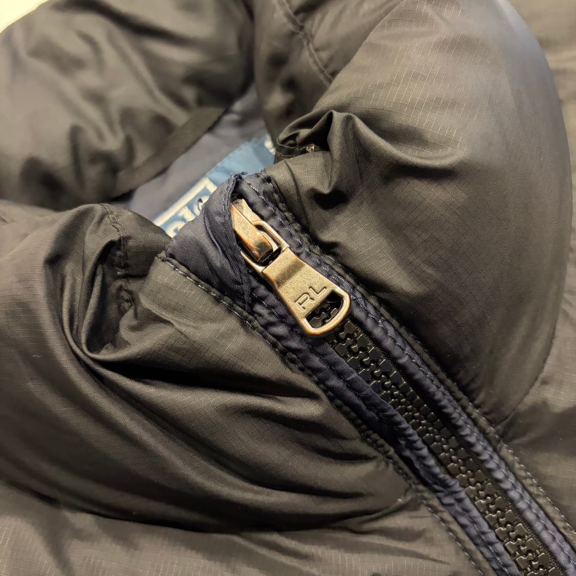 [L] 폴로 랄프로렌 RL 250 네이비/블랙 패딩 점퍼 C806 상품이미지4