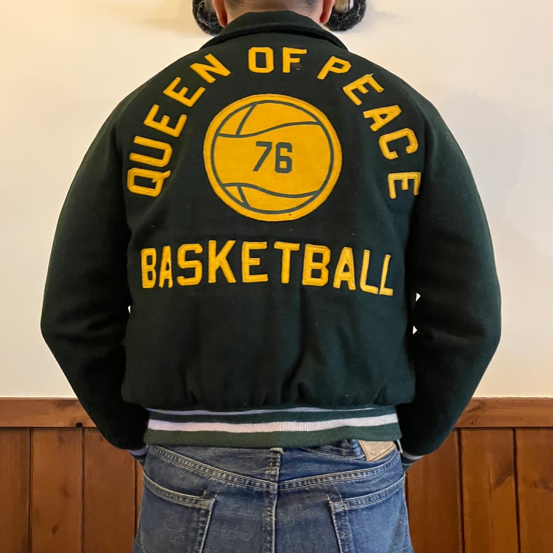 70‘s 엠파이어 퀸오브피스 바스켓볼 바시티자켓 95 상품이미지10