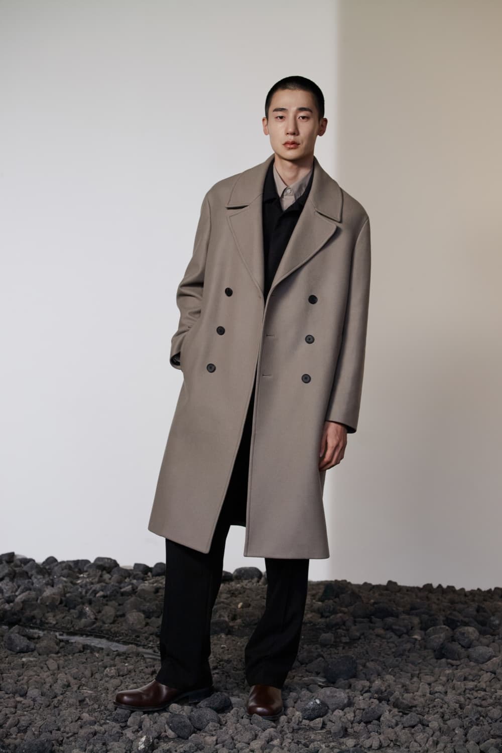 인사일런스 MTR 프리미엄 더블 브레스티드 코트 상품이미지2