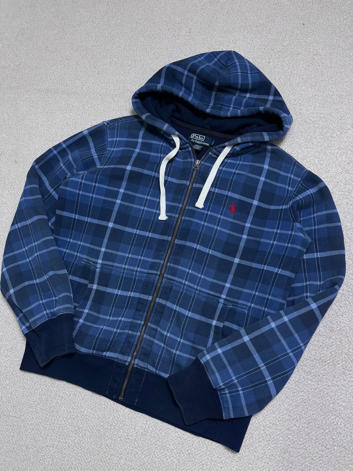 폴로 체크 후드 자켓 상품이미지1