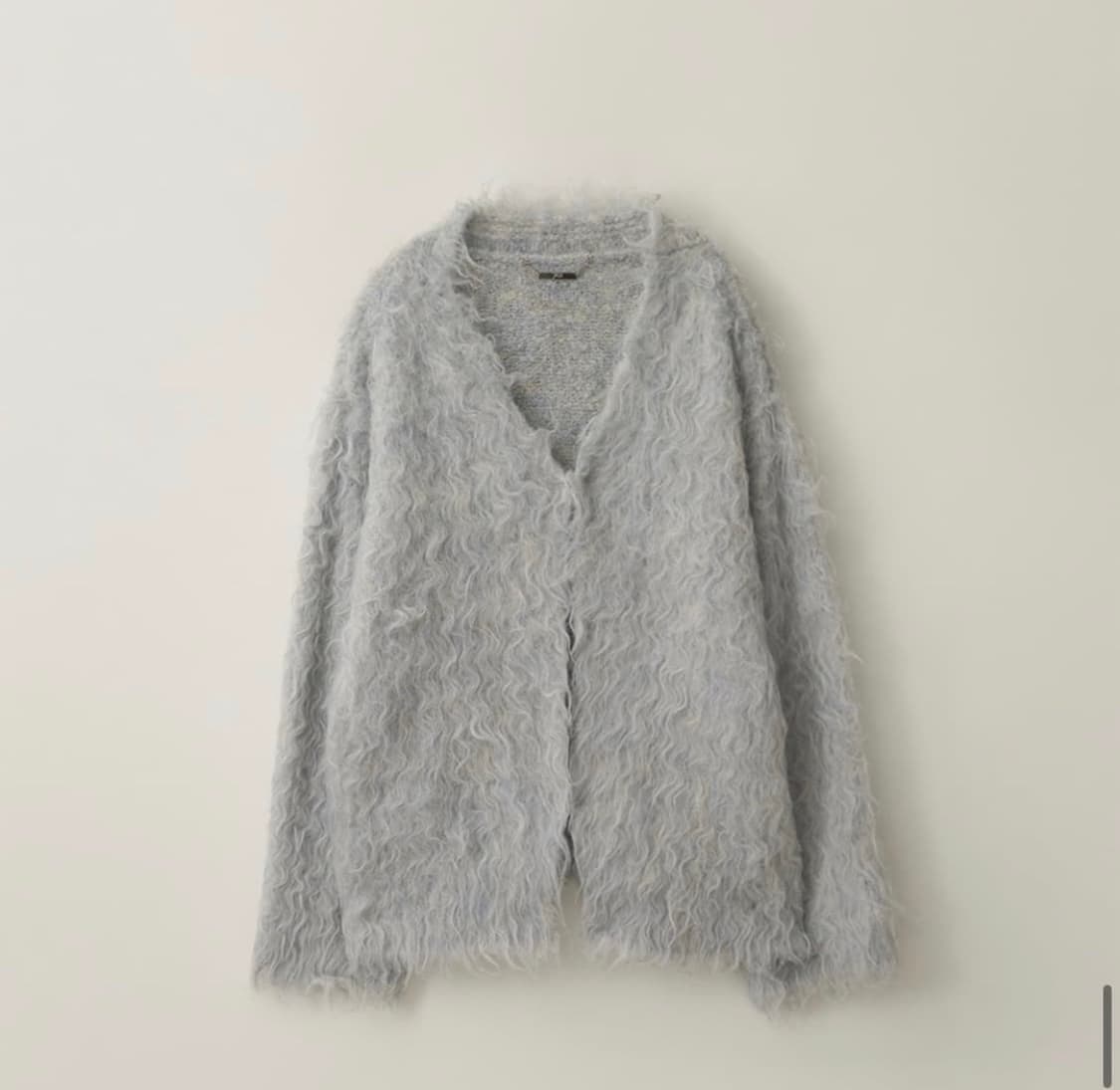 더티스 웨이브  플러프 울니트 가디건 라이트블루 상품이미지1