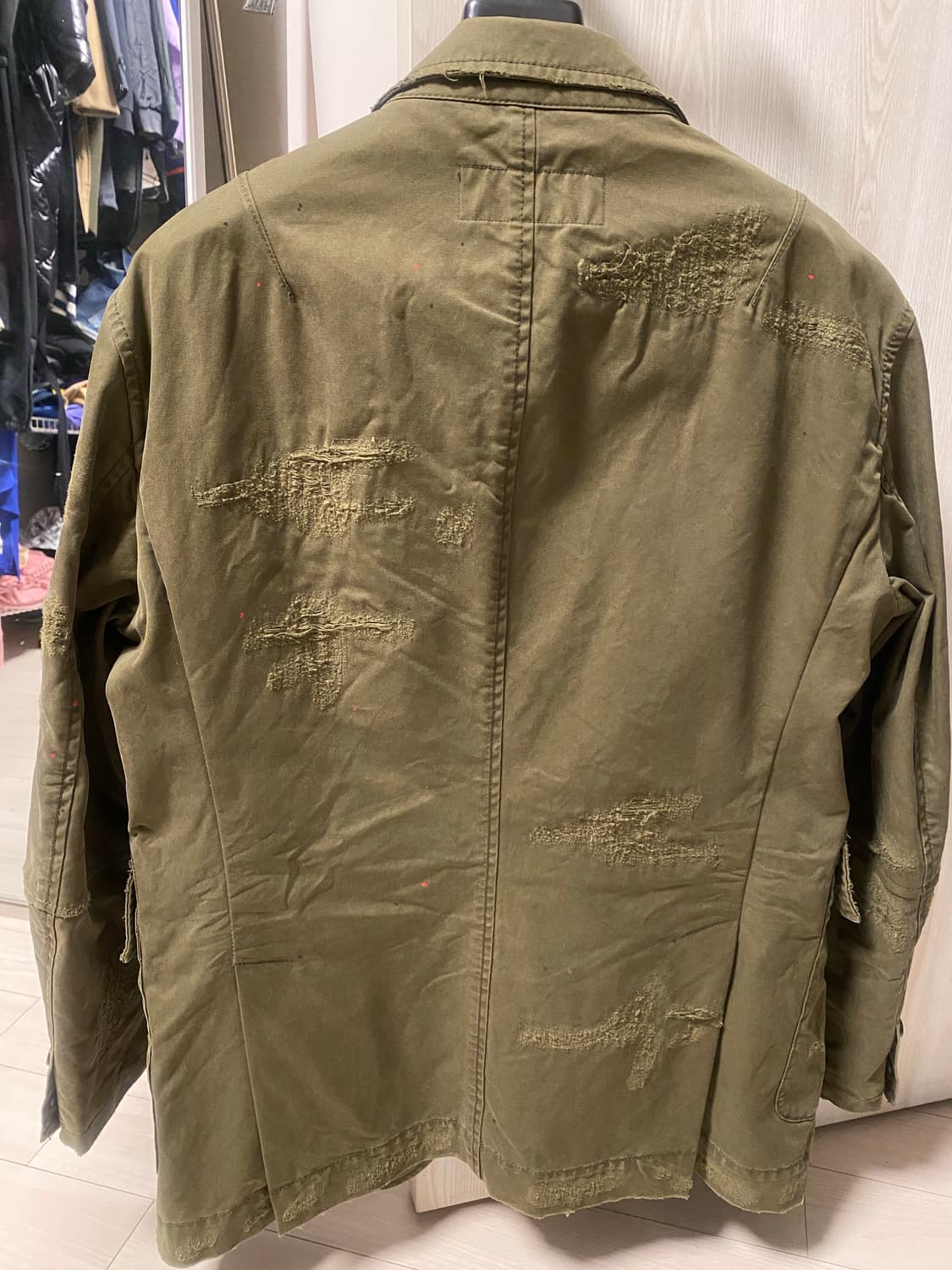 데미지 밀리터리 자켓 상품이미지2