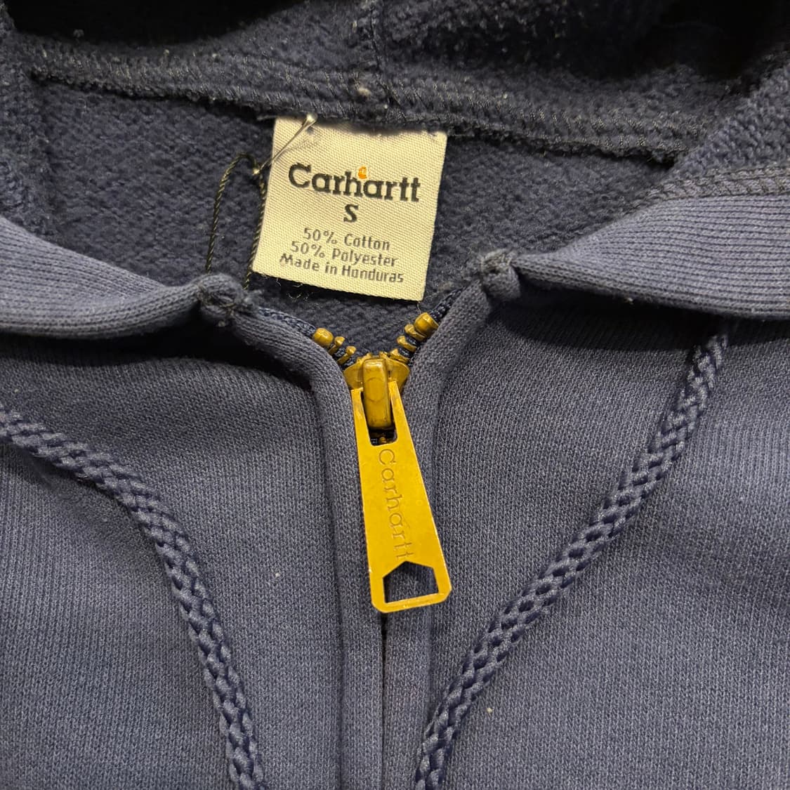 [S] 10s 칼하트 빈티지 네이비 후드 집업 D306 상품이미지4