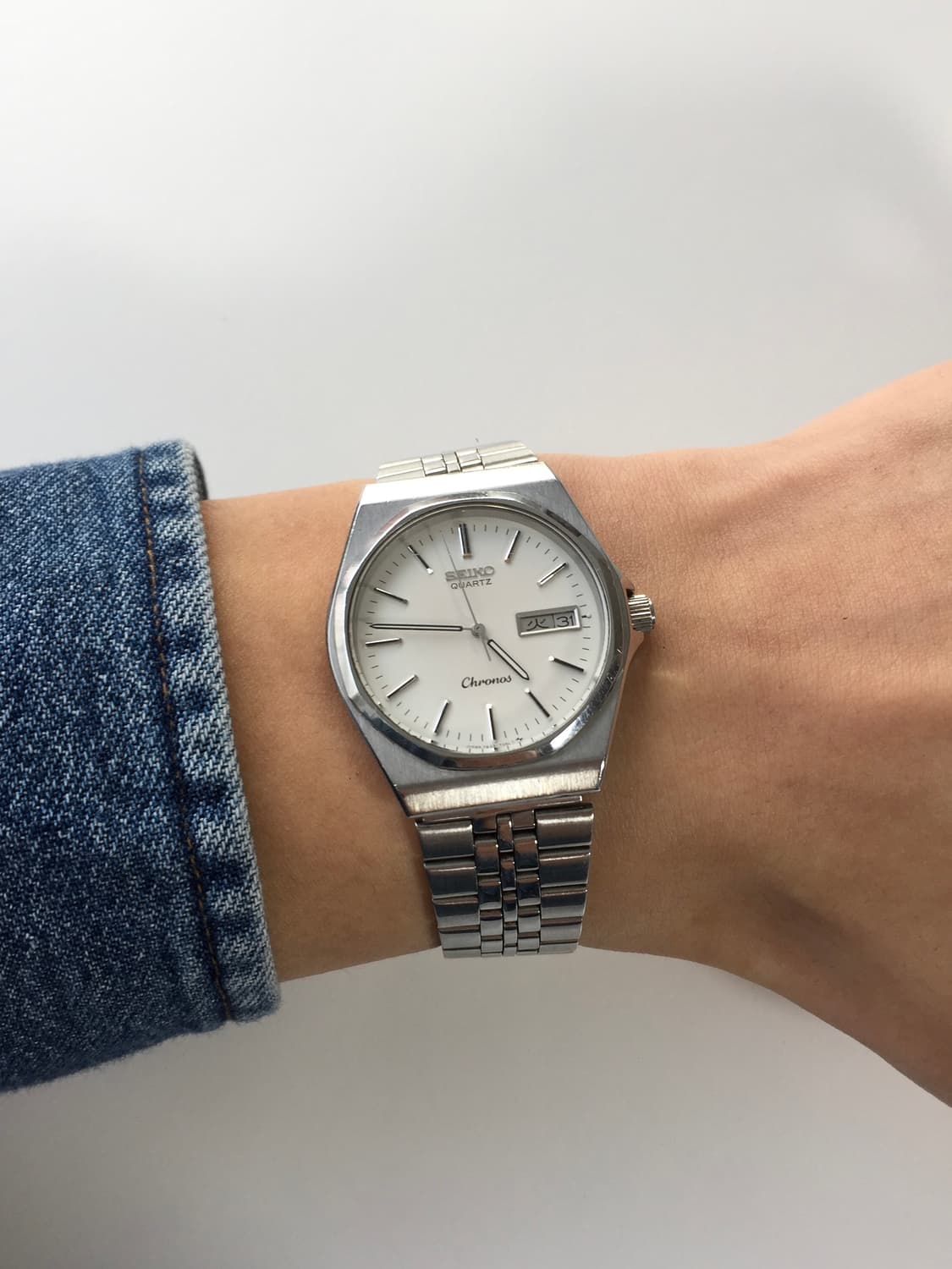 80s seiko chronos day-date quartz 상품이미지4