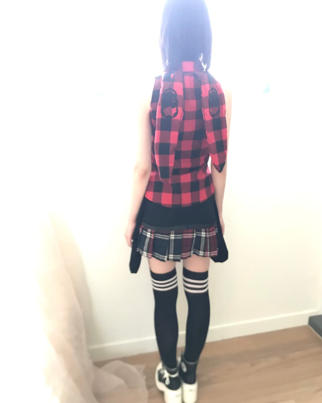 Custom🐾)Damaged B-ear harness miniskirt 상품이미지8