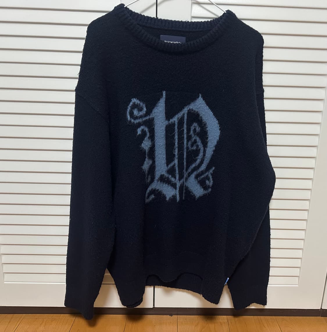 디네댓 니트 Fortuna N-Logo Sweater Nav 상품이미지3
