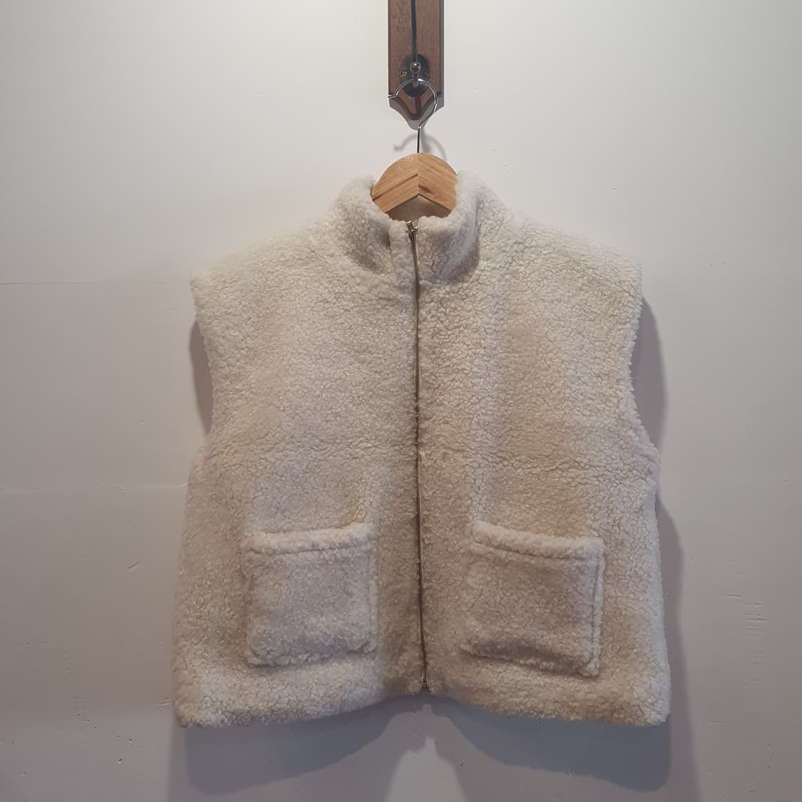 하이넥 양털 플리스 집업 베스트 상품이미지1