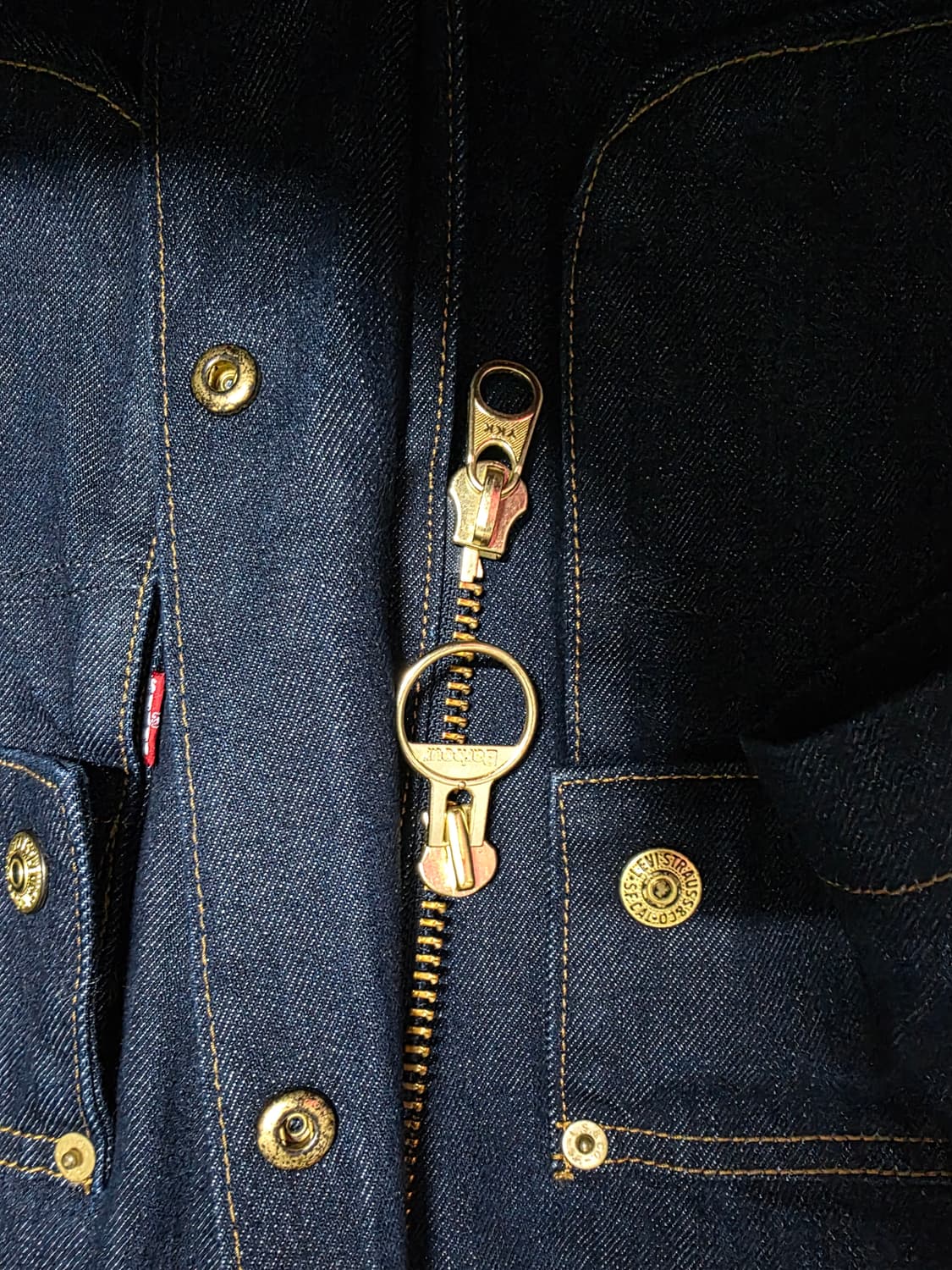 리바이스x바버 콜라보 오버사이즈 비데일 자켓 다크린스드 데님 상품이미지5