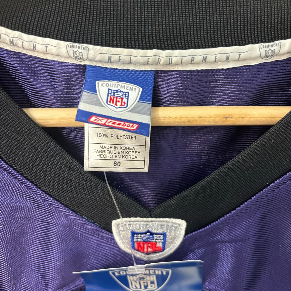 NFL X 리복 볼티모어 레이븐스 퍼플 럭비져지 3XL 상품이미지7
