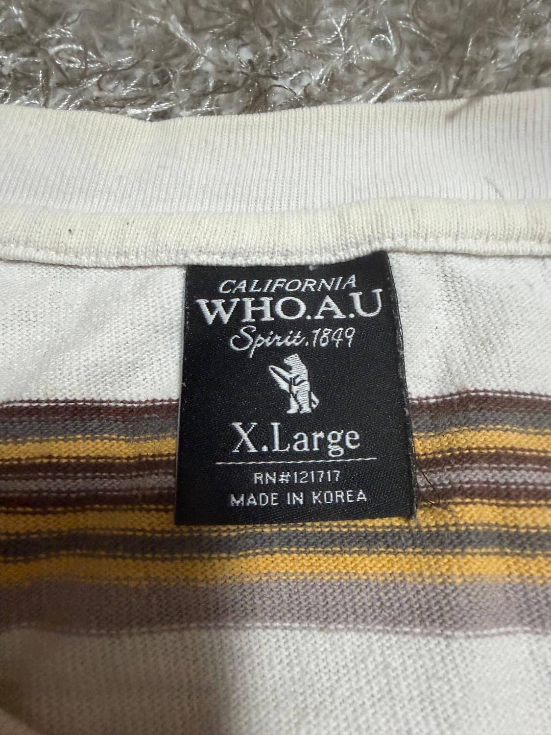 [XL] WHO.A.U 후아유 반팔 스웻셔츠 상품이미지3