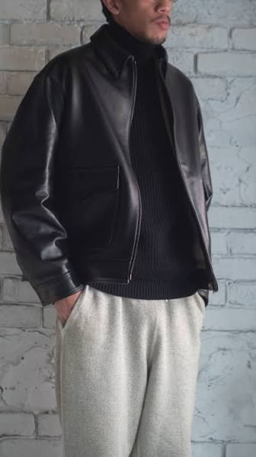 (2)a.presse Leather Type A-2 Flight Jack 상품이미지3