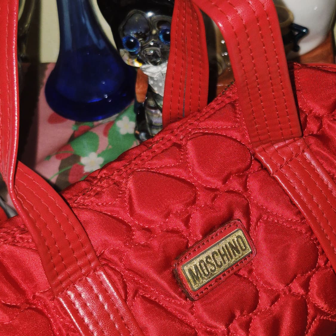 00s 러브 모스키노 하트 퀼팅 망치 미니백 상품이미지7