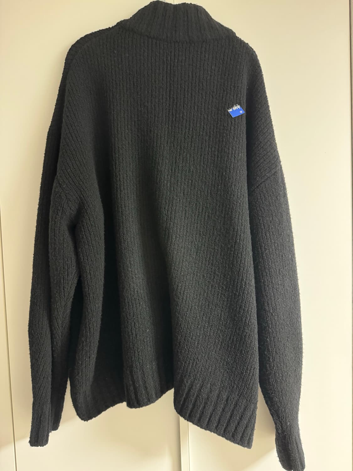 아더에러 시그니피컨트 니트집업 블랙XL 상품이미지2