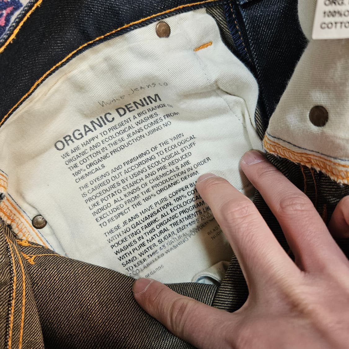 누디진 슬림 스트레이트 데님 팬츠 상품이미지10