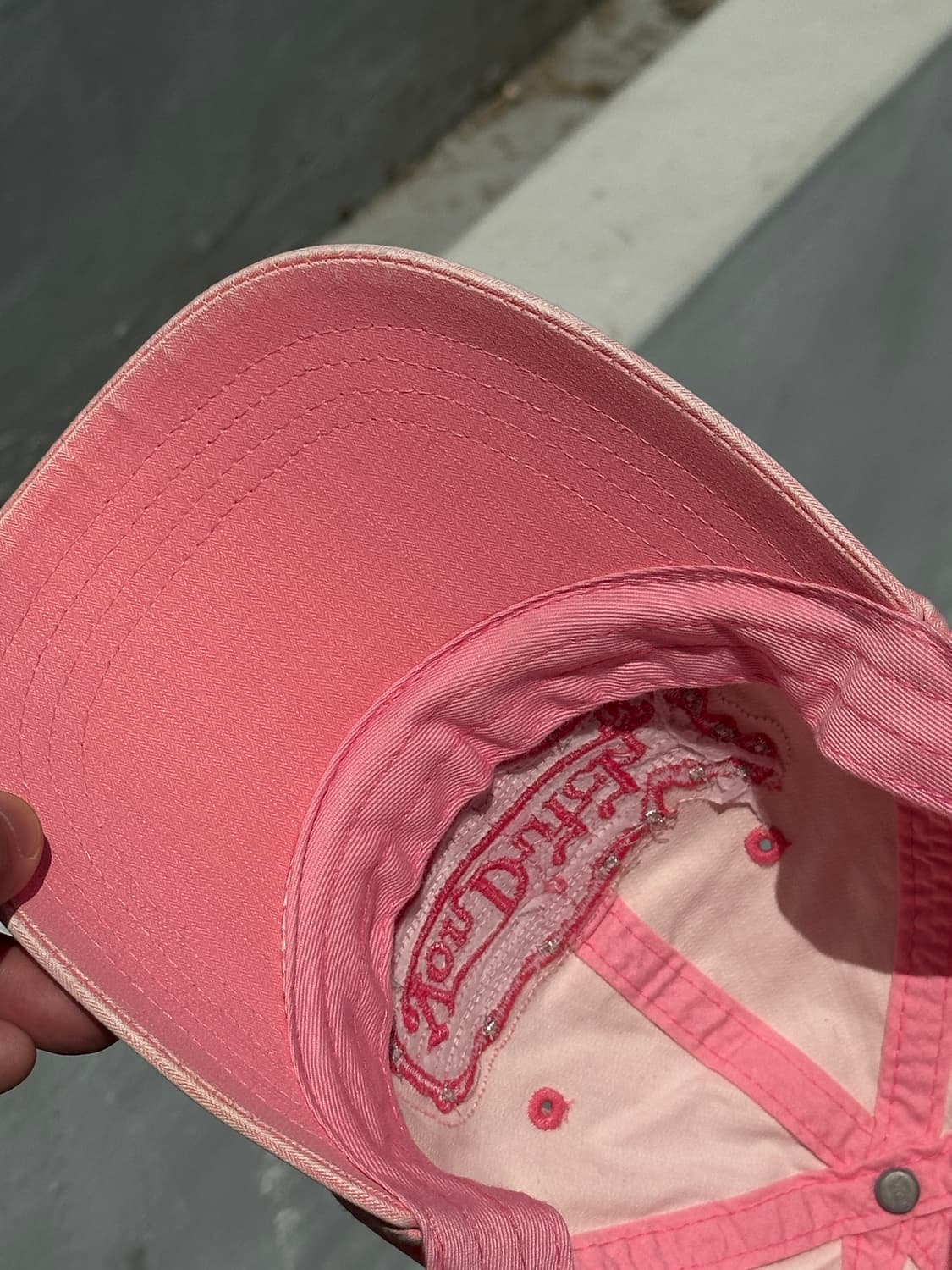 [F] 본더치 핑크 빈티지 볼캡 모자 상품이미지5