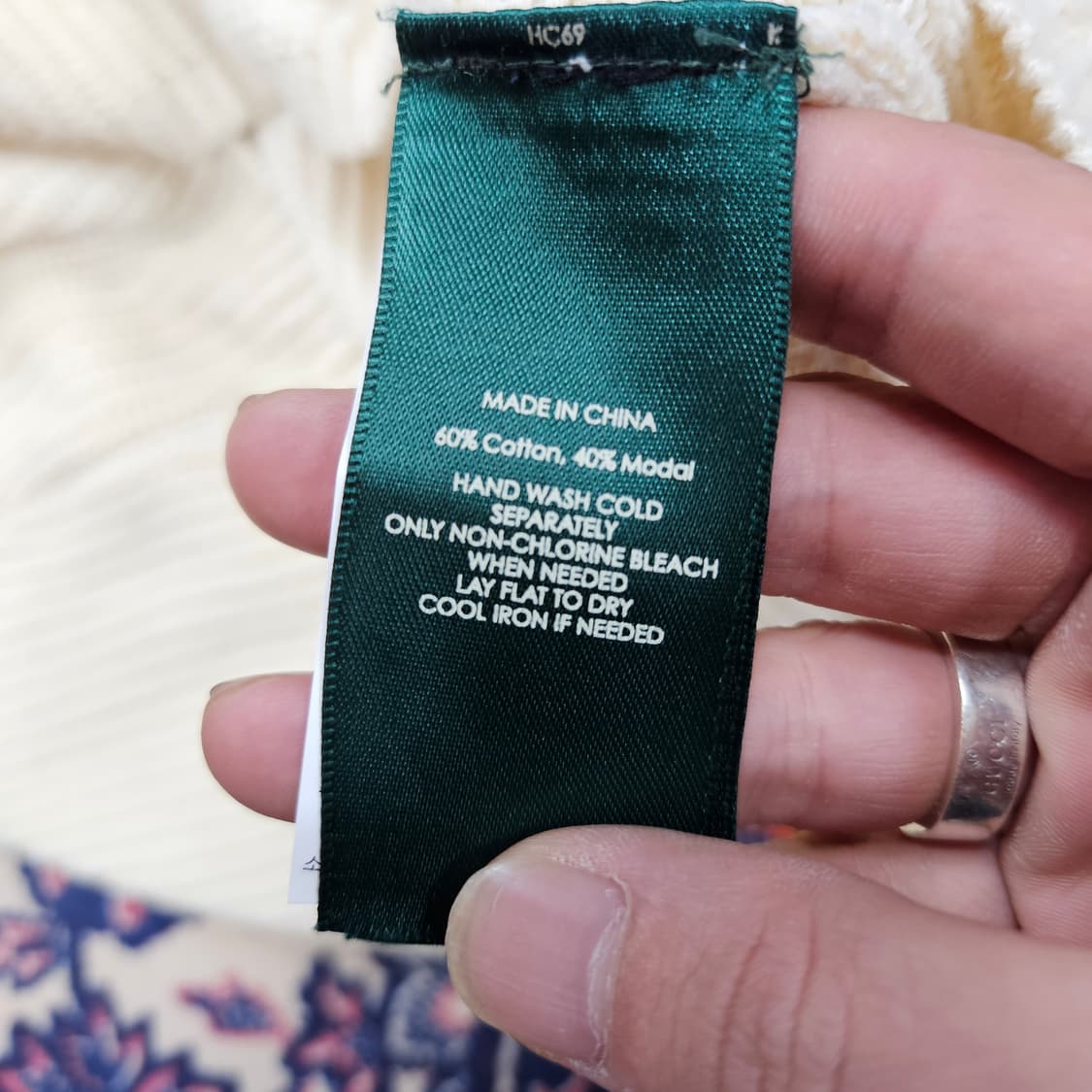 로렌 랄프로렌 모달 코튼 블럭 하프넥 니트 스웨터 S size 상품이미지6