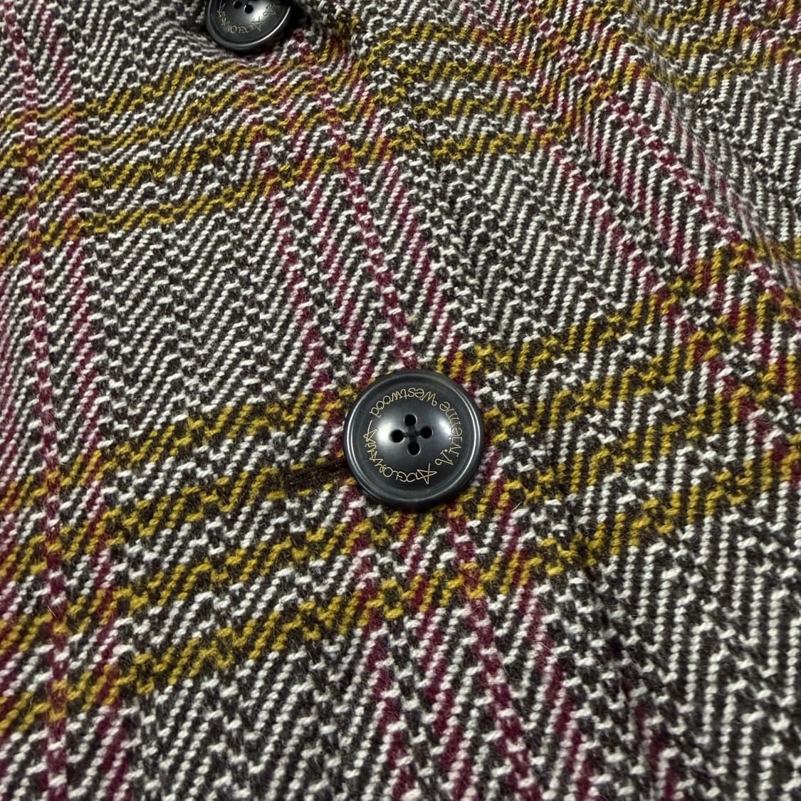 비비안웨스트우드 체크 울 코트 상품이미지5