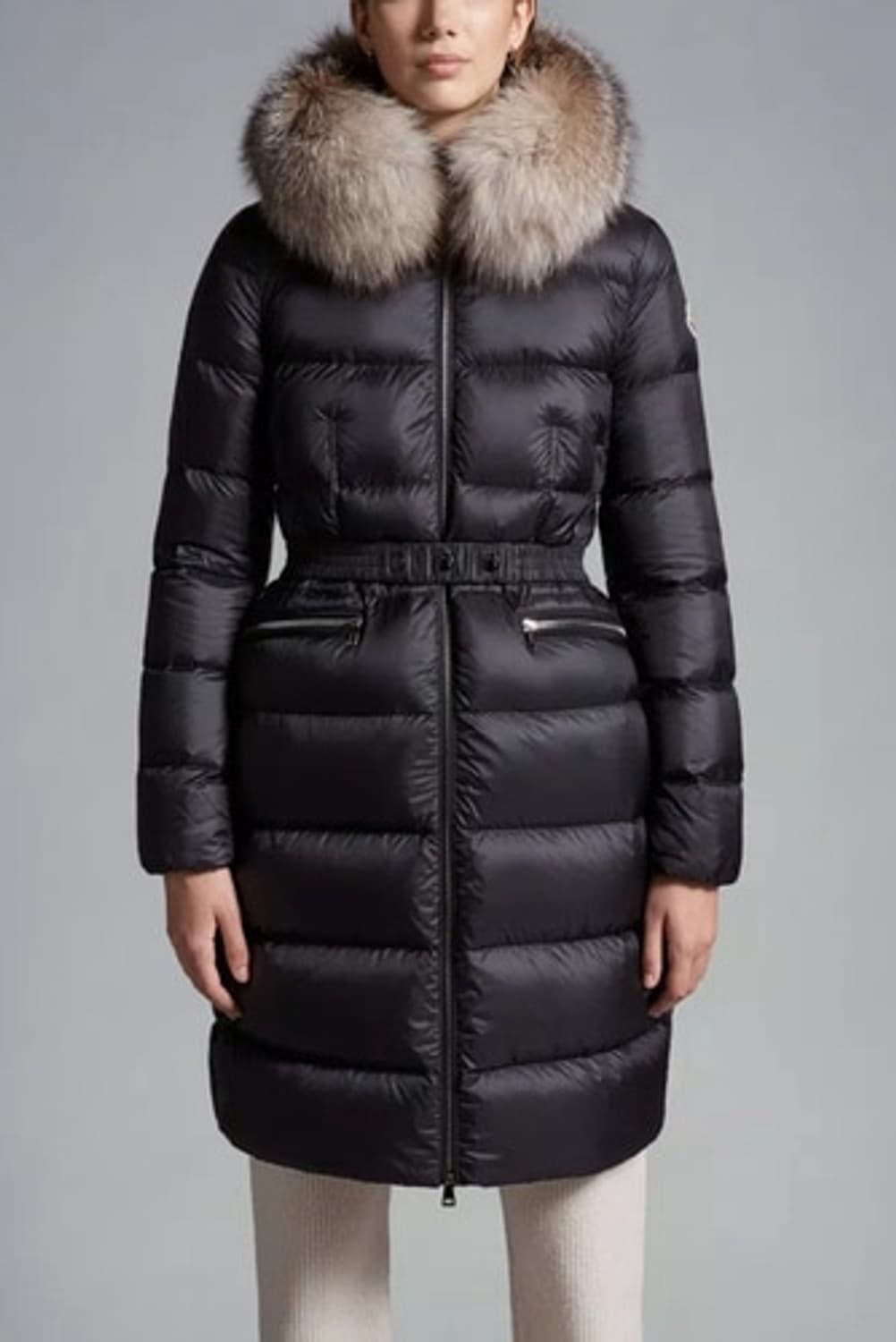 [블랙 00/새상품급] 몽클레어 보에딕 여성패딩 블랙 폭스퍼 풀구성 상품이미지8