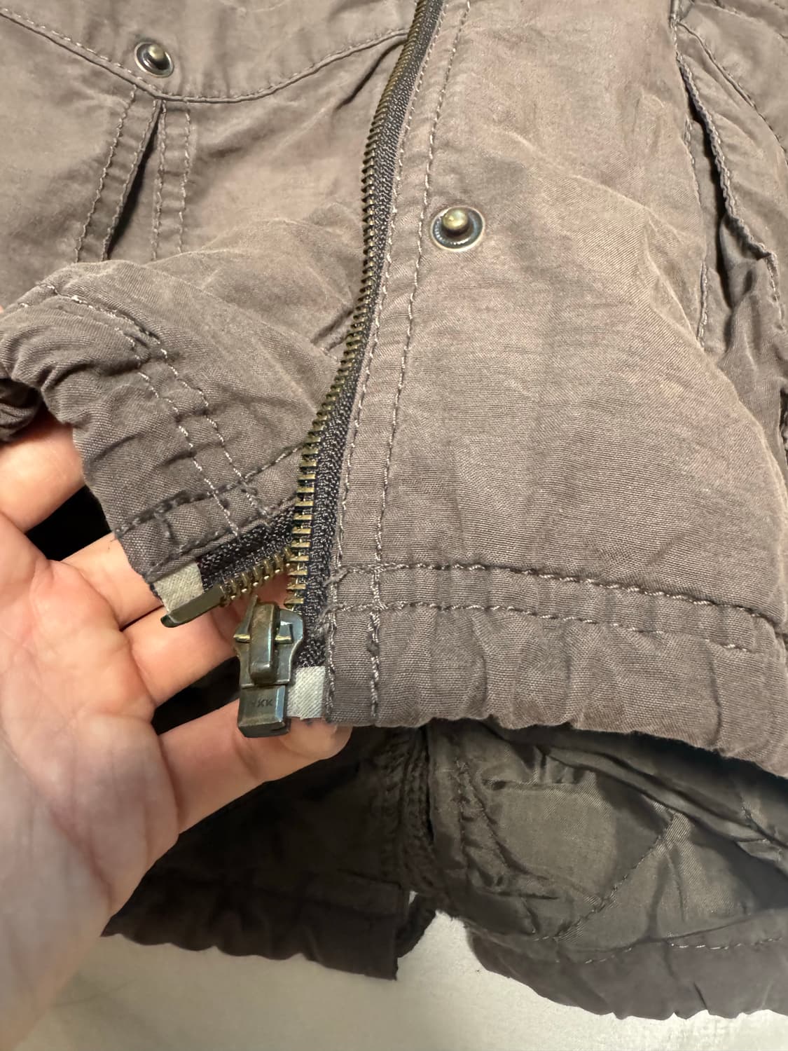 O0s Mode Dark Brown Hooded Jacket 상품이미지6