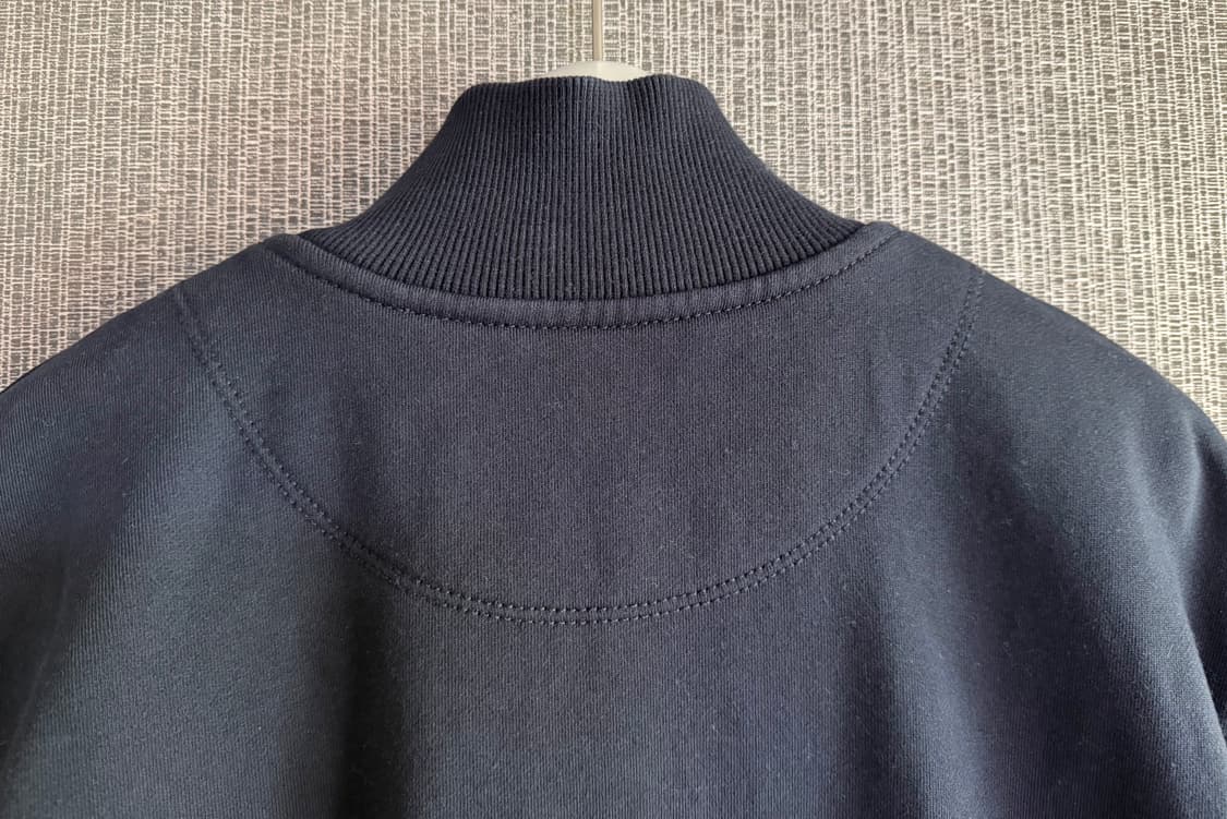 코치 COACH 로고 테이프 네이비 쿼터 집업 반집업 맨투맨 남여공용 상품이미지6