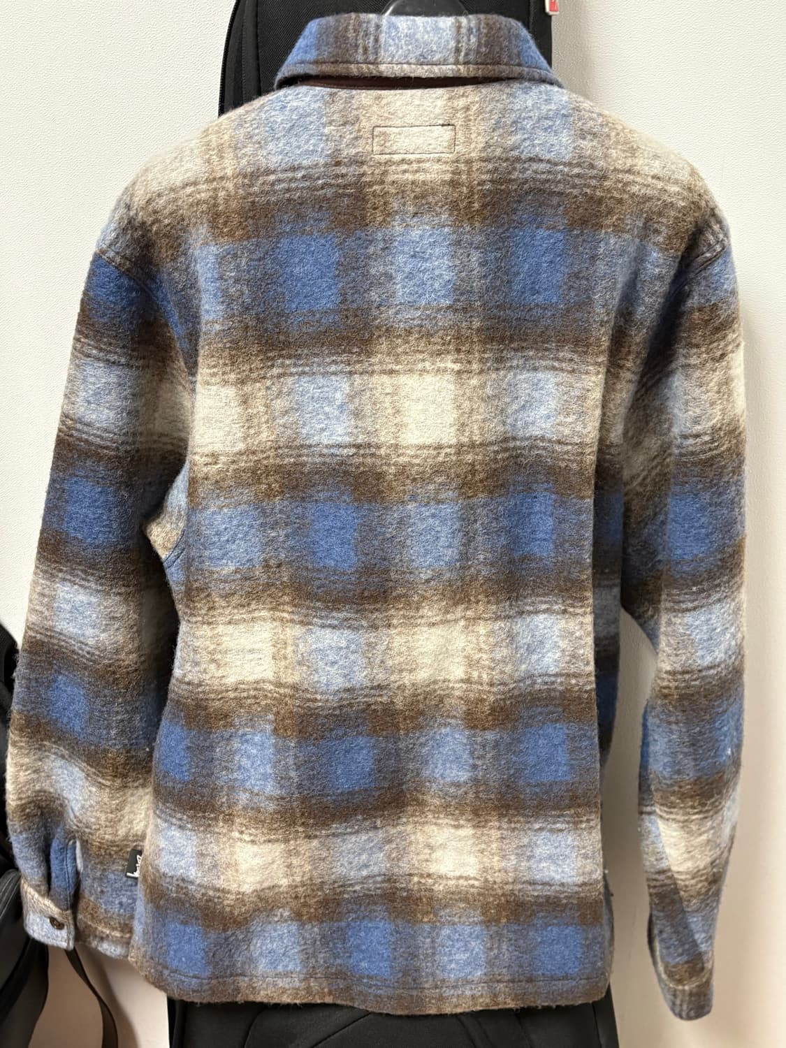 Stussy wool plaid zip shirt 상품이미지2