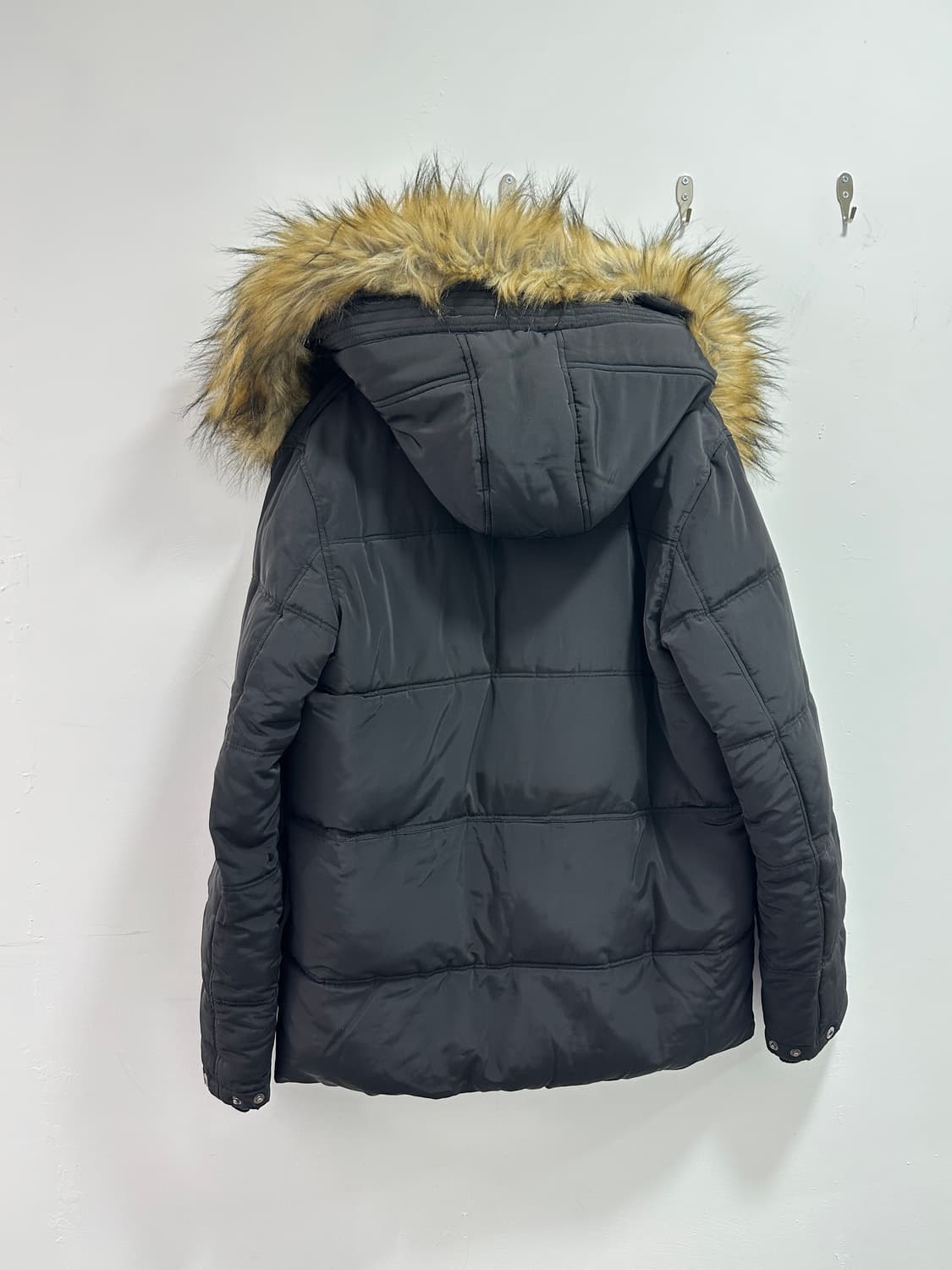 Vintage black fur trimming parka 상품이미지9