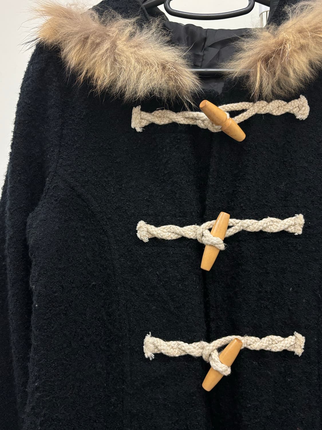 빈티지 후드 더플 코트 상품이미지6