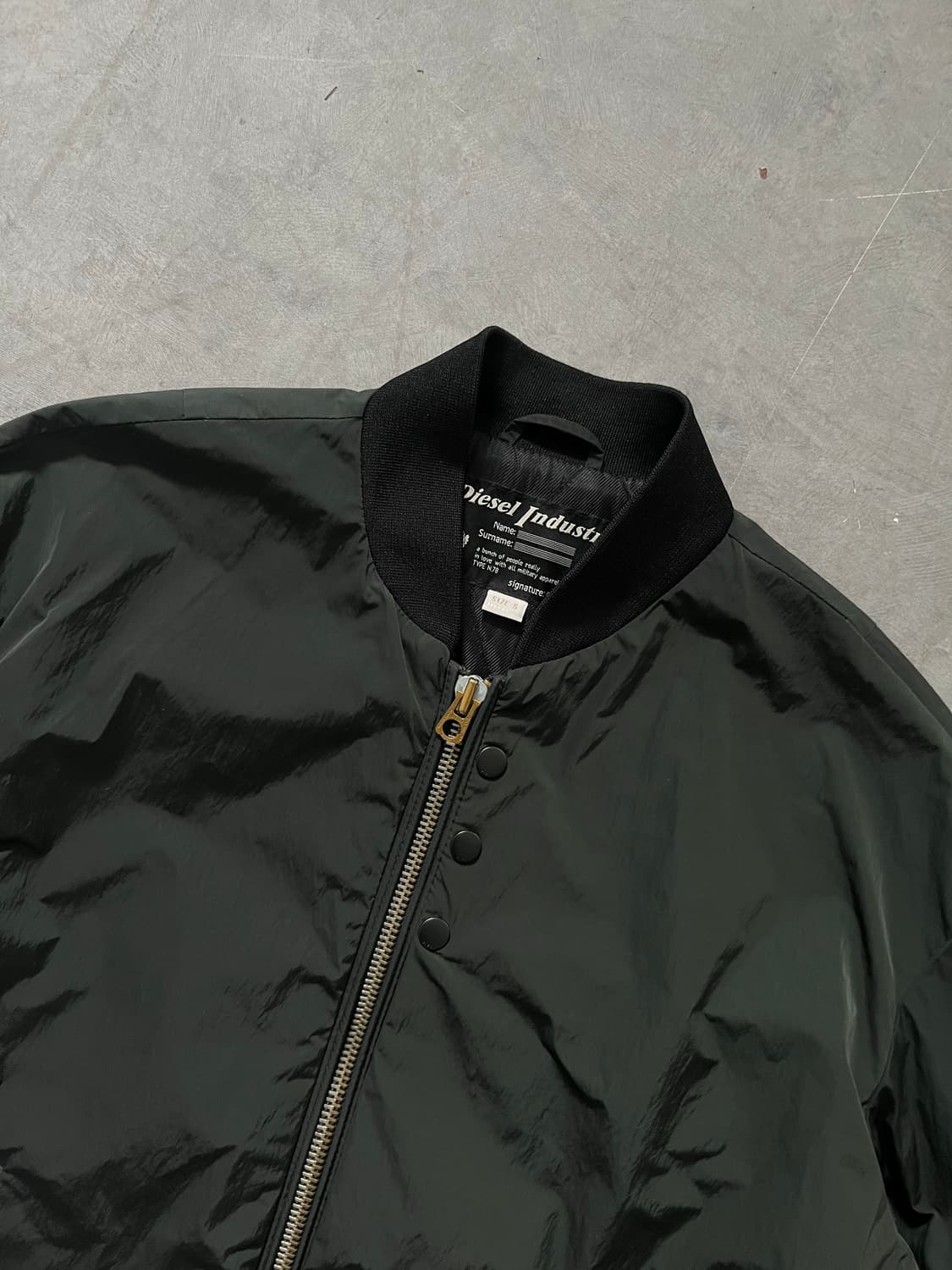 Diesel 디젤 블랙 인더스트리 MA-1  상품이미지4