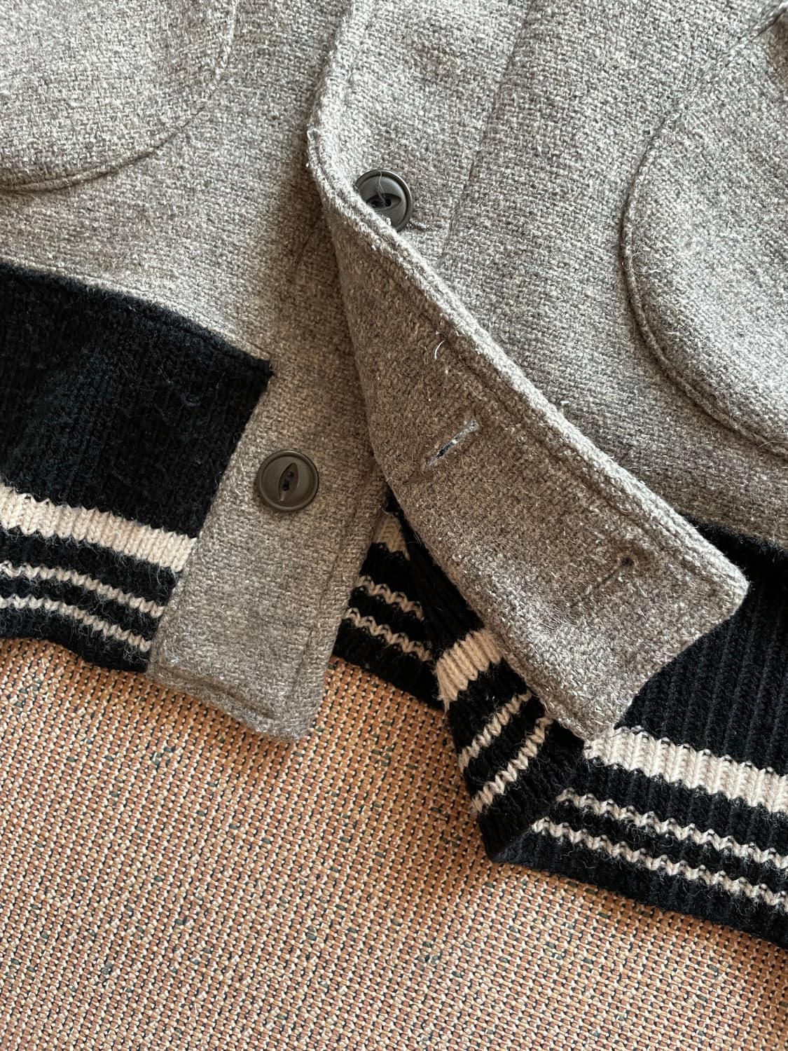 American vintage 체인스티치 울 자켓 상품이미지6