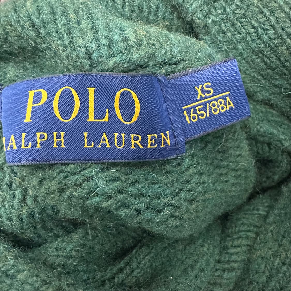 POLO 폴로 랄프로렌 숄카라 니트 그린 XS 상품이미지7