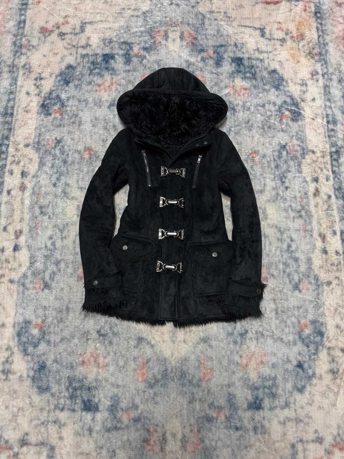 Unknown swede trimming fur fireman jacke 상품이미지2