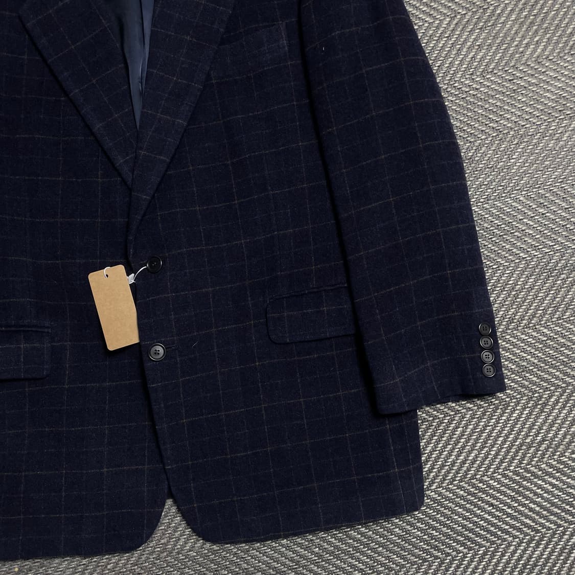 00s 입생로랑 아카이브 체크 패턴 캐시미어 혼방 블레이져o 5206 상품이미지2
